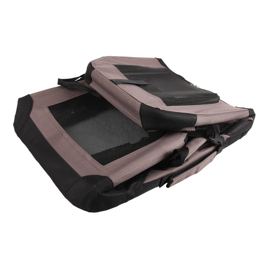 Transportín Plegable Para Perro Flamingo Alix Taupe