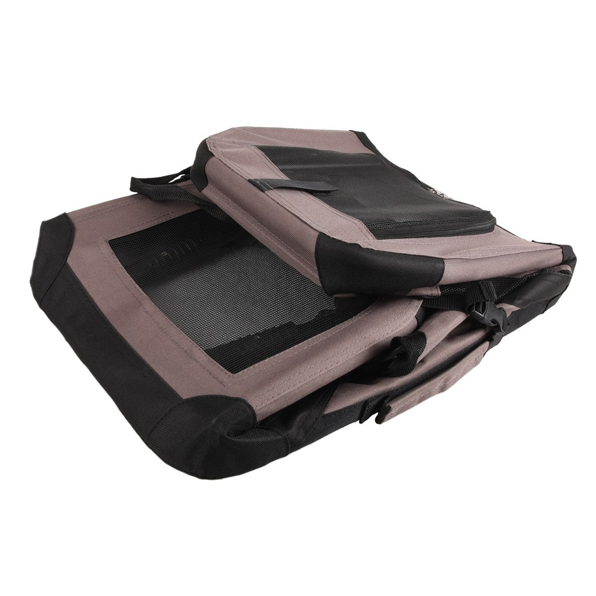 Transportín Plegable Para Perro Flamingo Alix Taupe