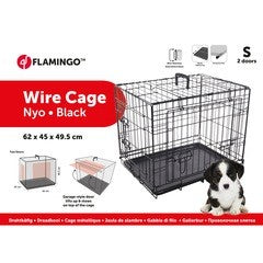 Jaula Para Perros Con Puerta Corredera Flamingo Nyo - Negro
