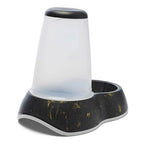 Comedero Dispensador Loop Marble Negro