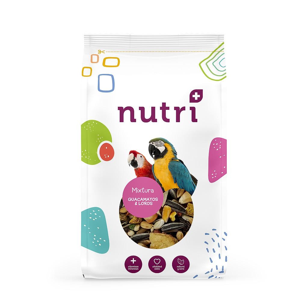 Nutri+  Aves Mixtura Loros y Guacamayos con Fruta