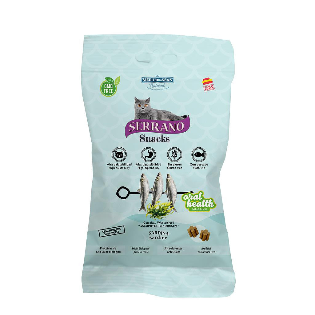 MDT Serrano Snack Gatos Sardina y Anti Hairball 50 gr