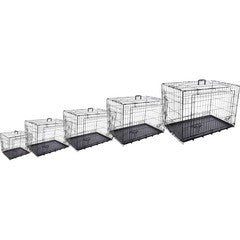 Jaula Para Perros Con Puerta Corredera Flamingo Nyo - Negro