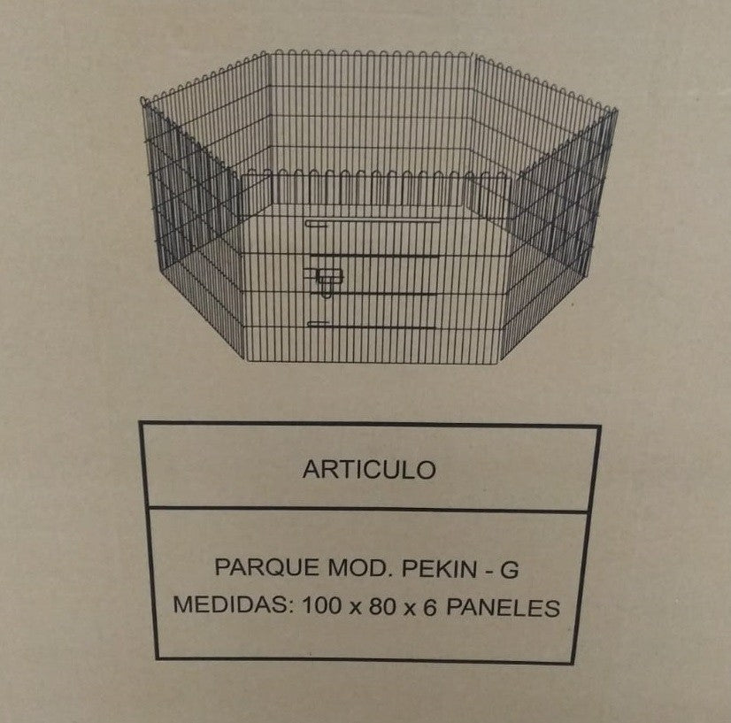 Parque hexagonal Grande para perros Grande