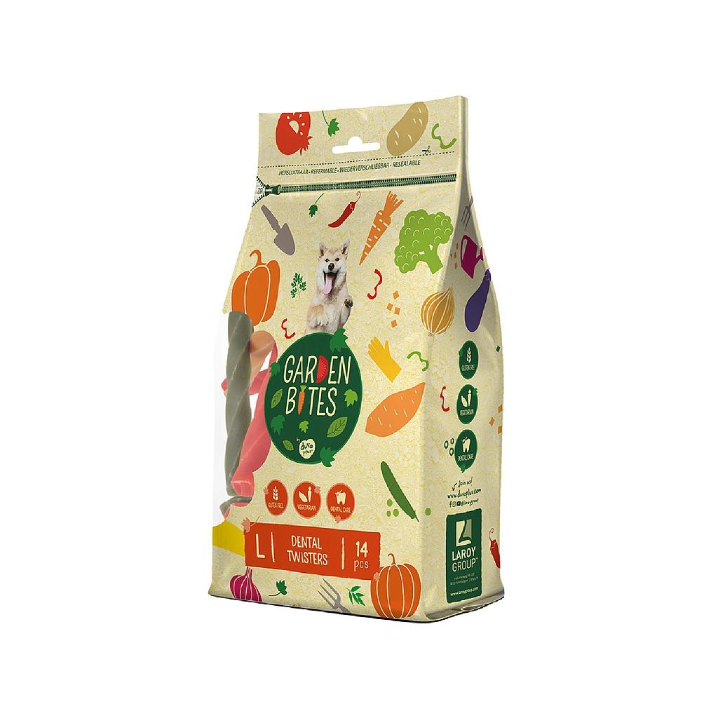 DUVO GARDEN BITES VEGGIE DENTAL TWISTERS