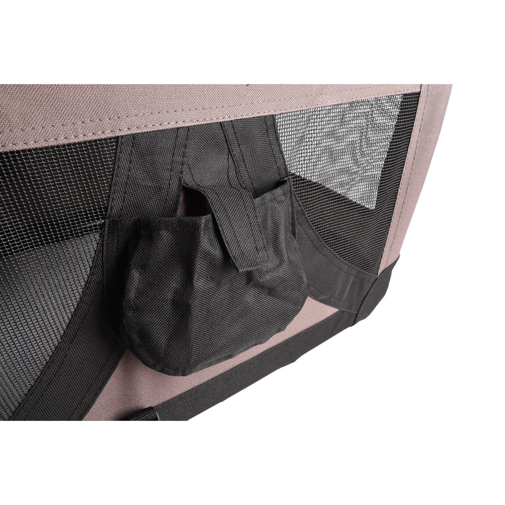 Transportín Plegable Para Perro Flamingo Alix Taupe