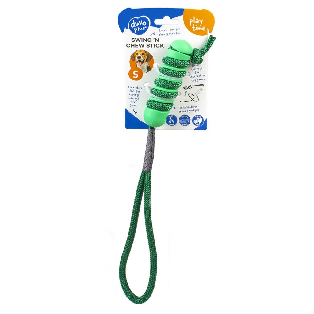 Juguete para perro cuerda y goma Swings Duvoplus