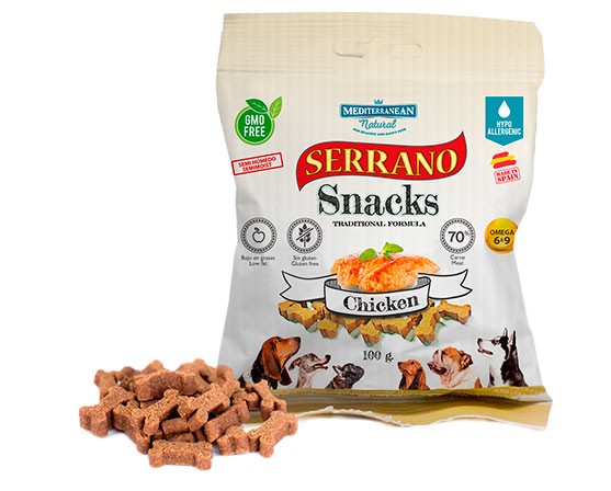 MDT Serrano Snack Perros Pollo 100 gr