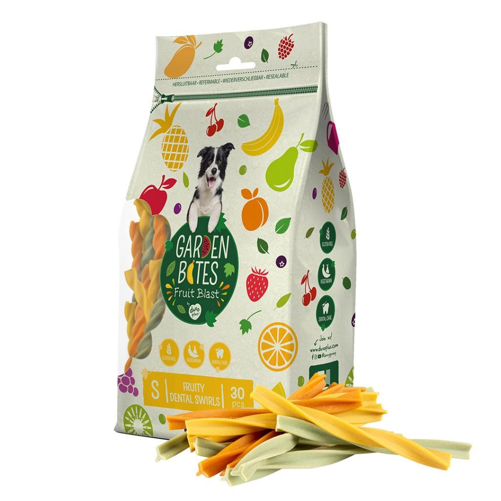 Snack para perros Garden Bites Fruity dental swirls