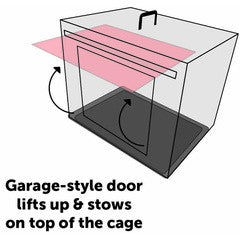 Jaula Para Perros Con Puerta Corredera Flamingo Nyo - Negro