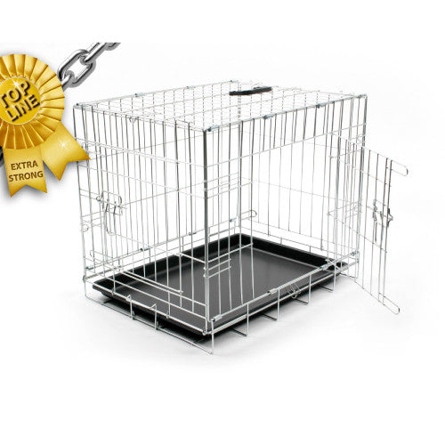 DUVO JAULA METAL CROMO EXTRAFUERTE 2 PUERTAS