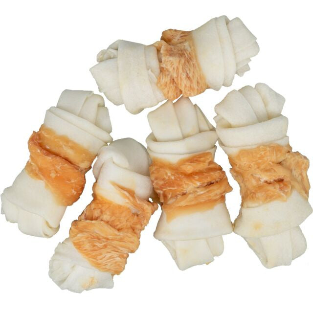 Knotted Chicken Chewing Bone