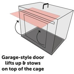 Jaula Para Perros Con Puerta Corredera Flamingo Nyo - Negro