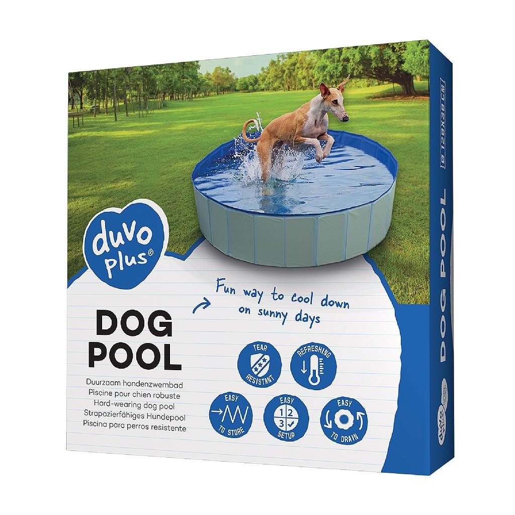 Piscina Plegable para Perros Resistente con Válvula de Drenaje