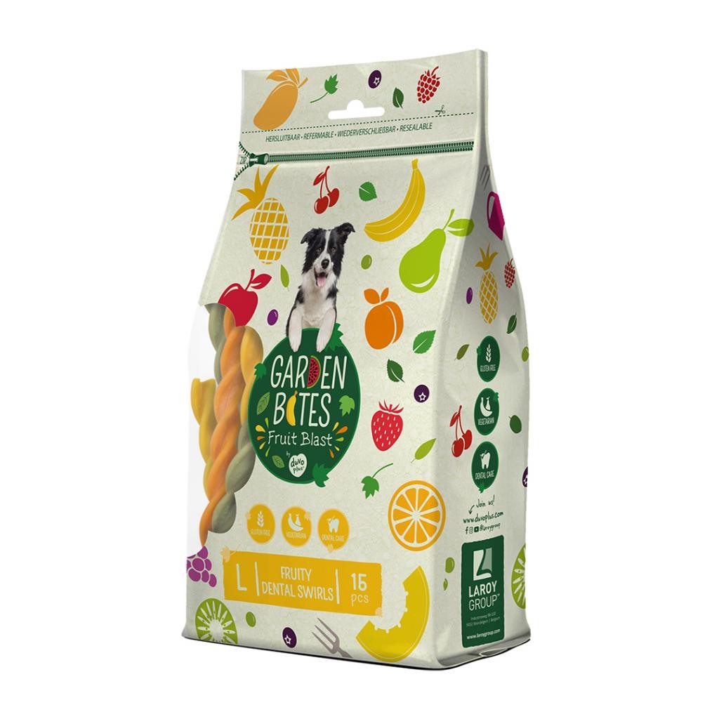 Snack para perros Garden Bites Fruity dental swirls