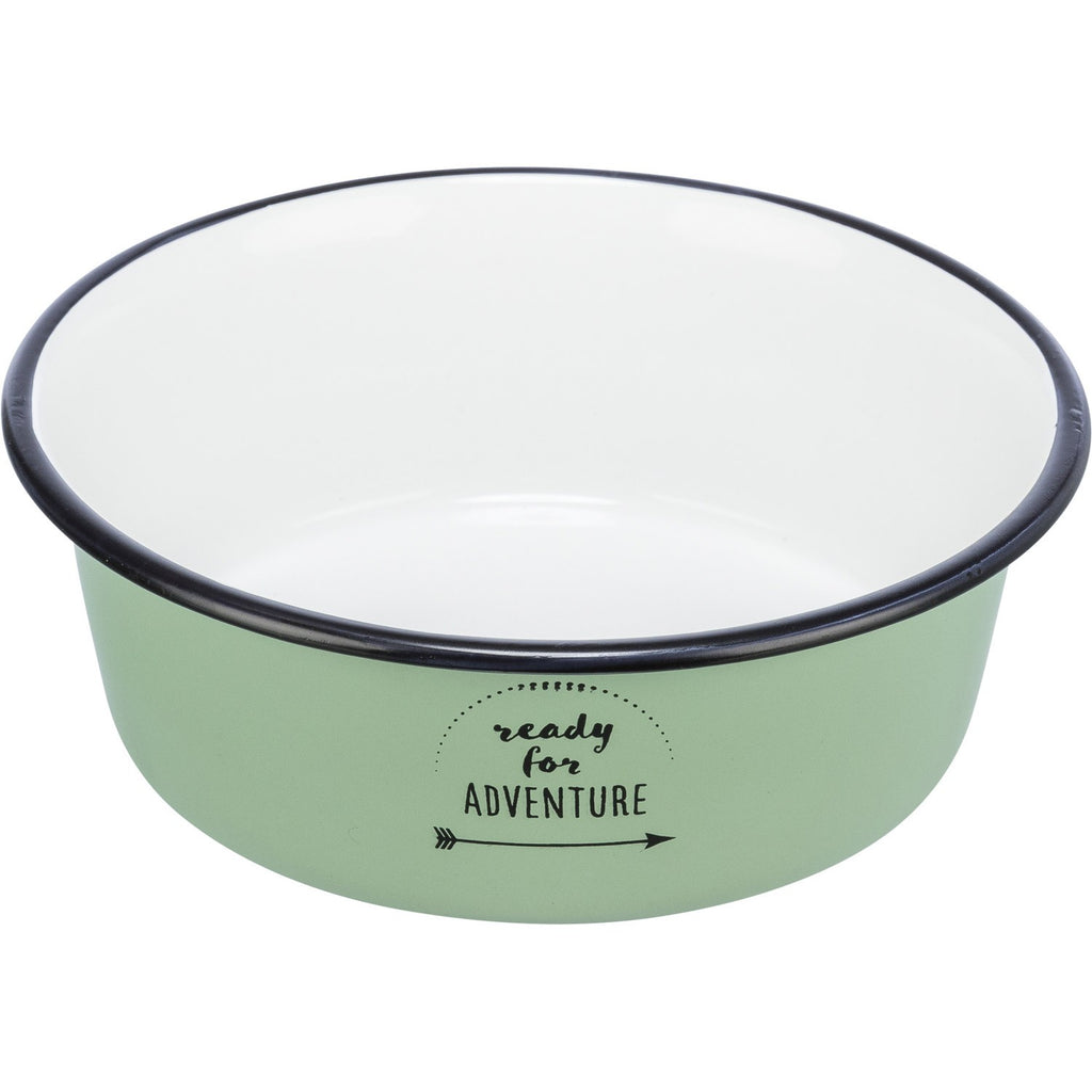 Comedero, esmalte/acero inoxidable
