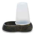 Comedero Dispensador Loop Marble Negro